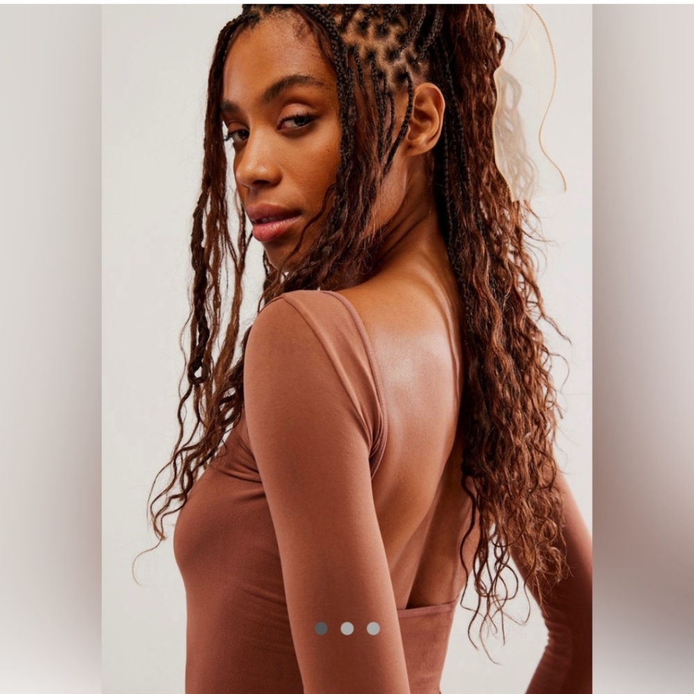 NWOT Free People Low Back Seamless Top - Picture 2 of 9